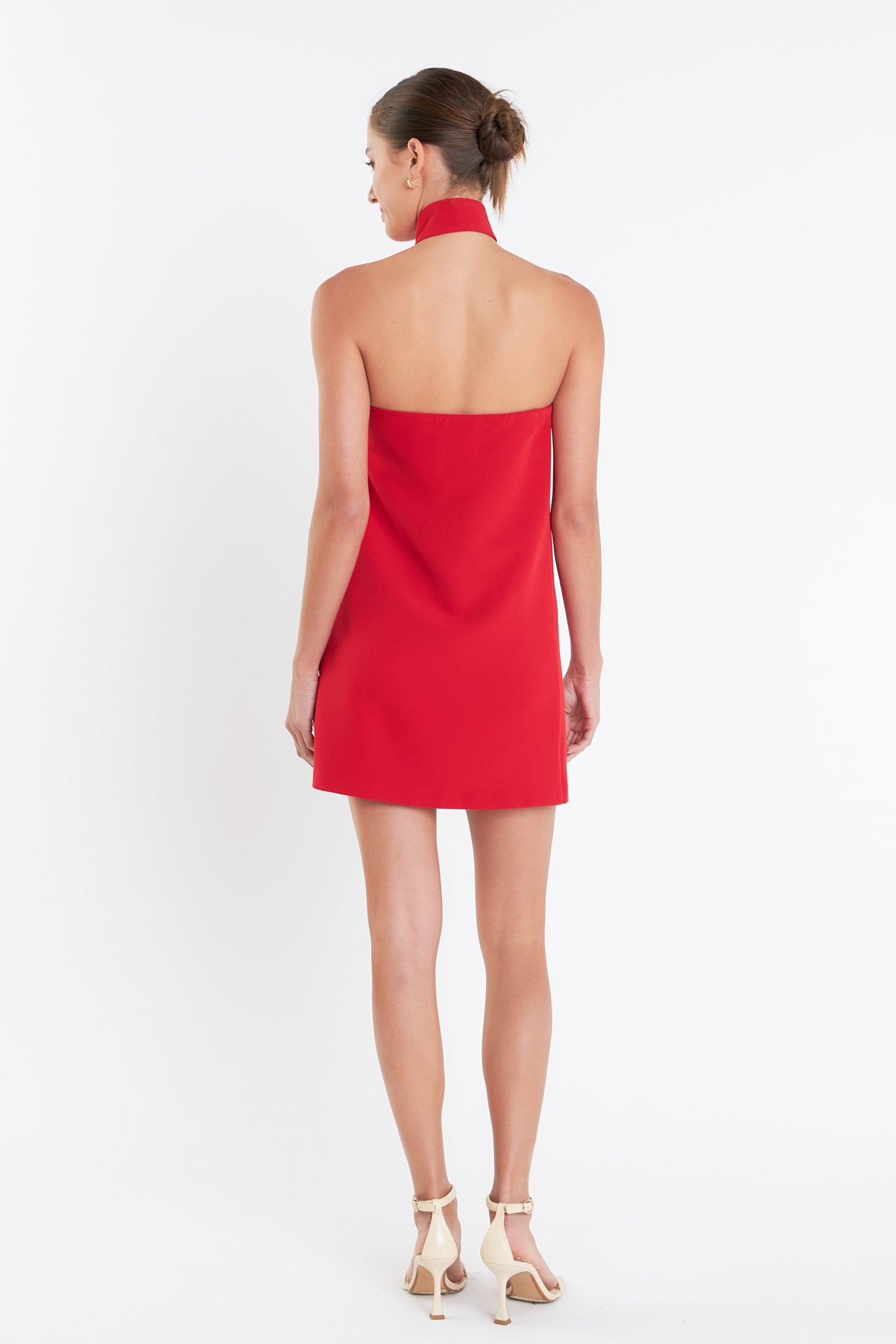 Choker Tie Mini Dress