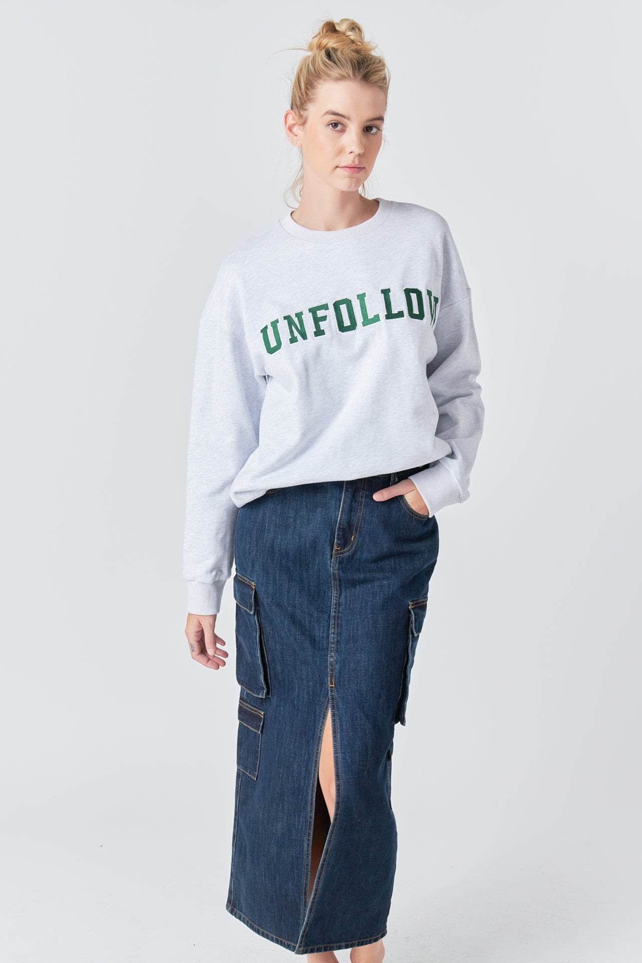 Letter Patch Sweatshirt