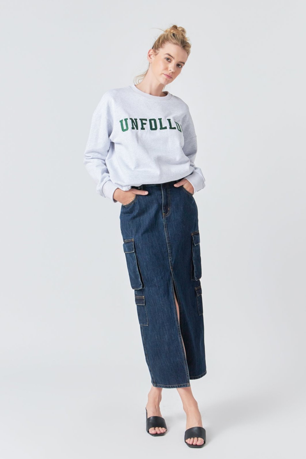 Letter Patch Sweatshirt