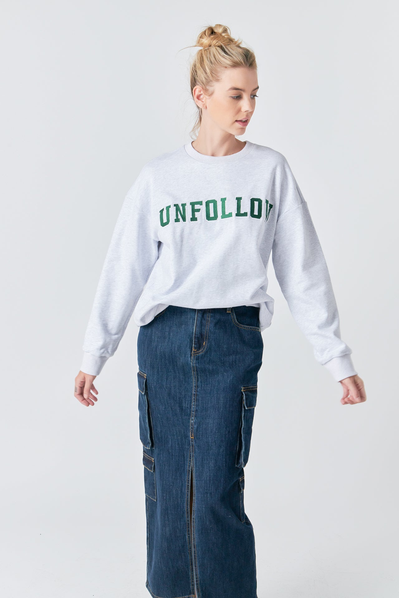 Letter Patch Sweatshirt