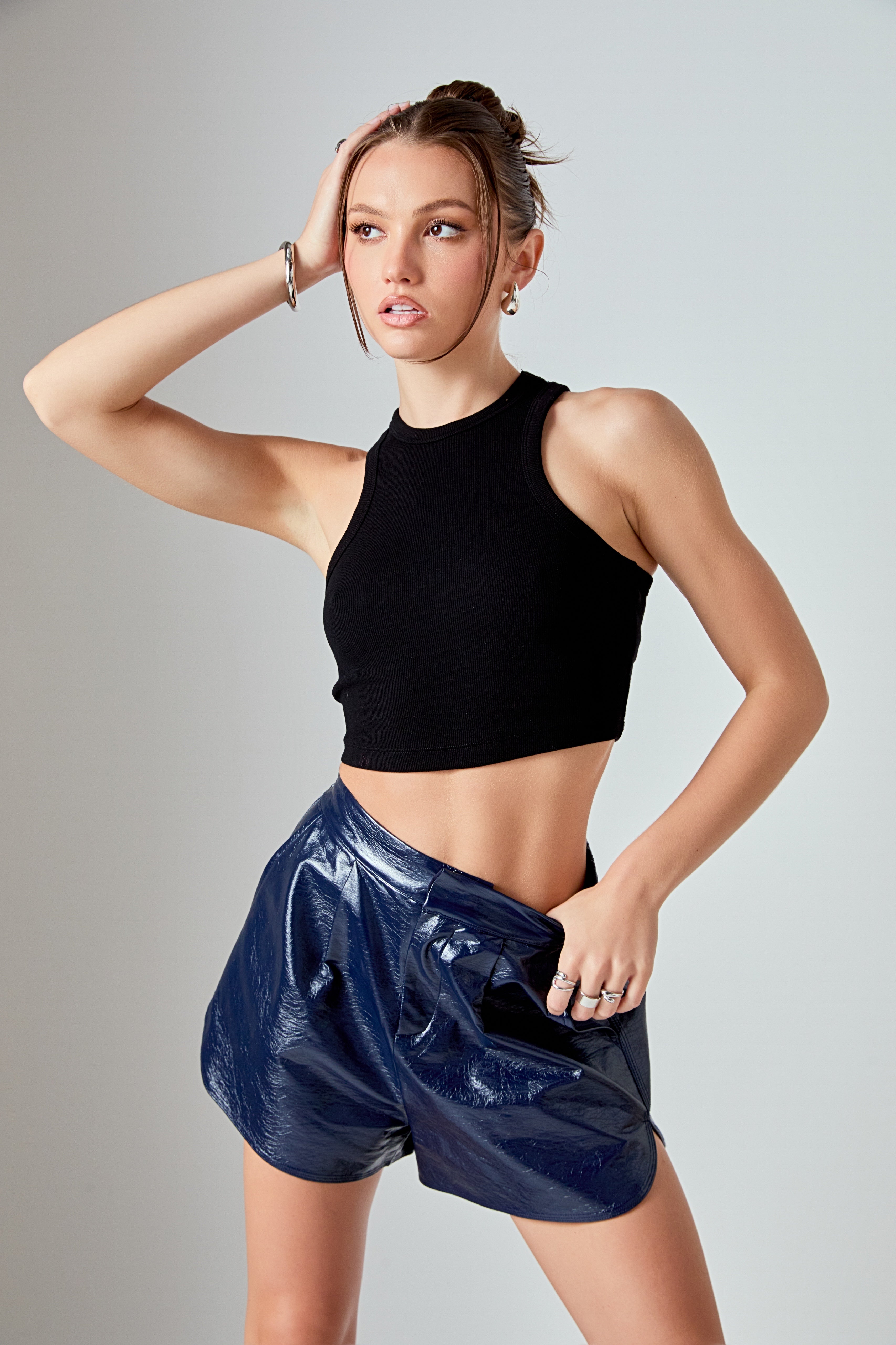 Cropped Racerback Tank