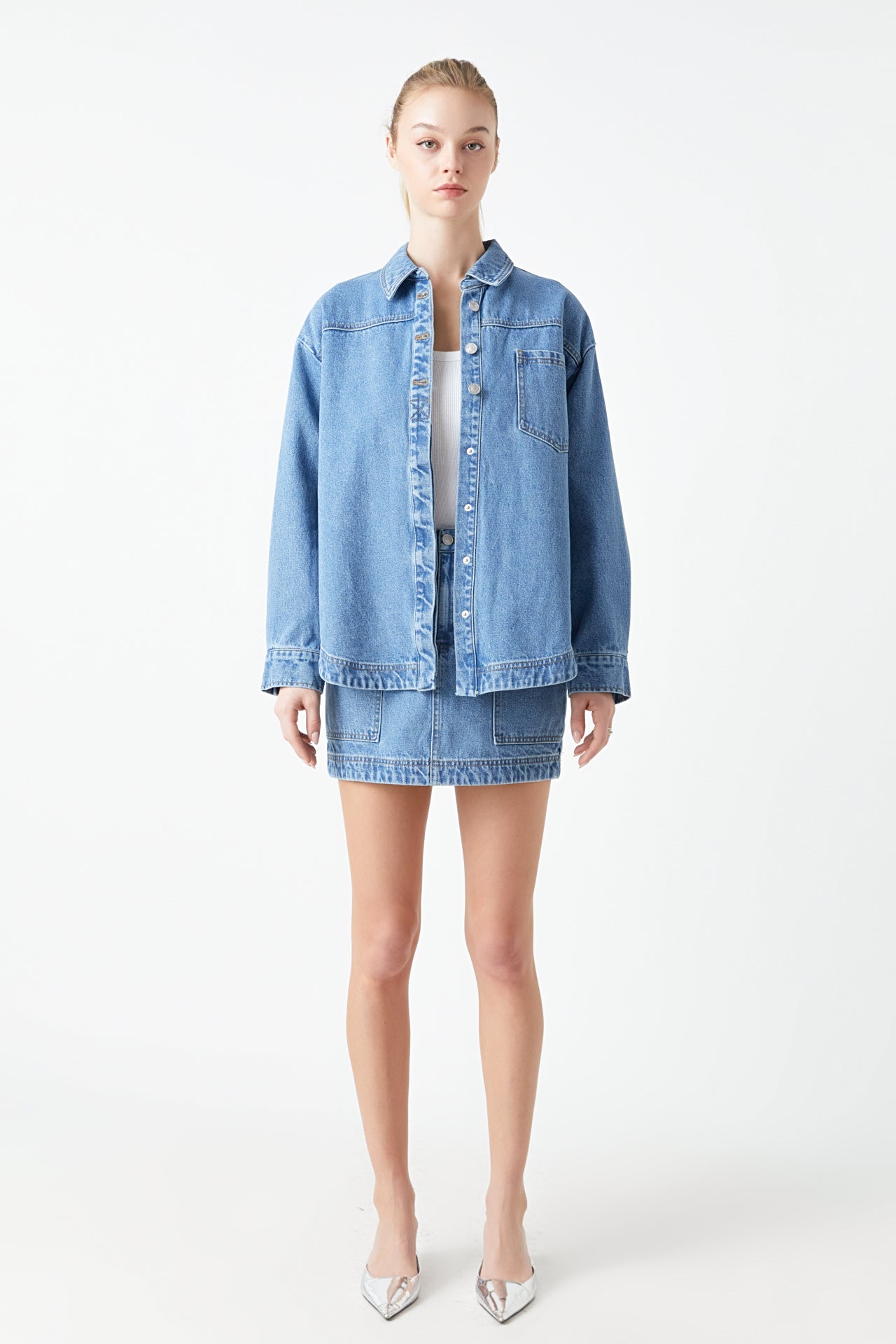 Oversized Denim Shirt