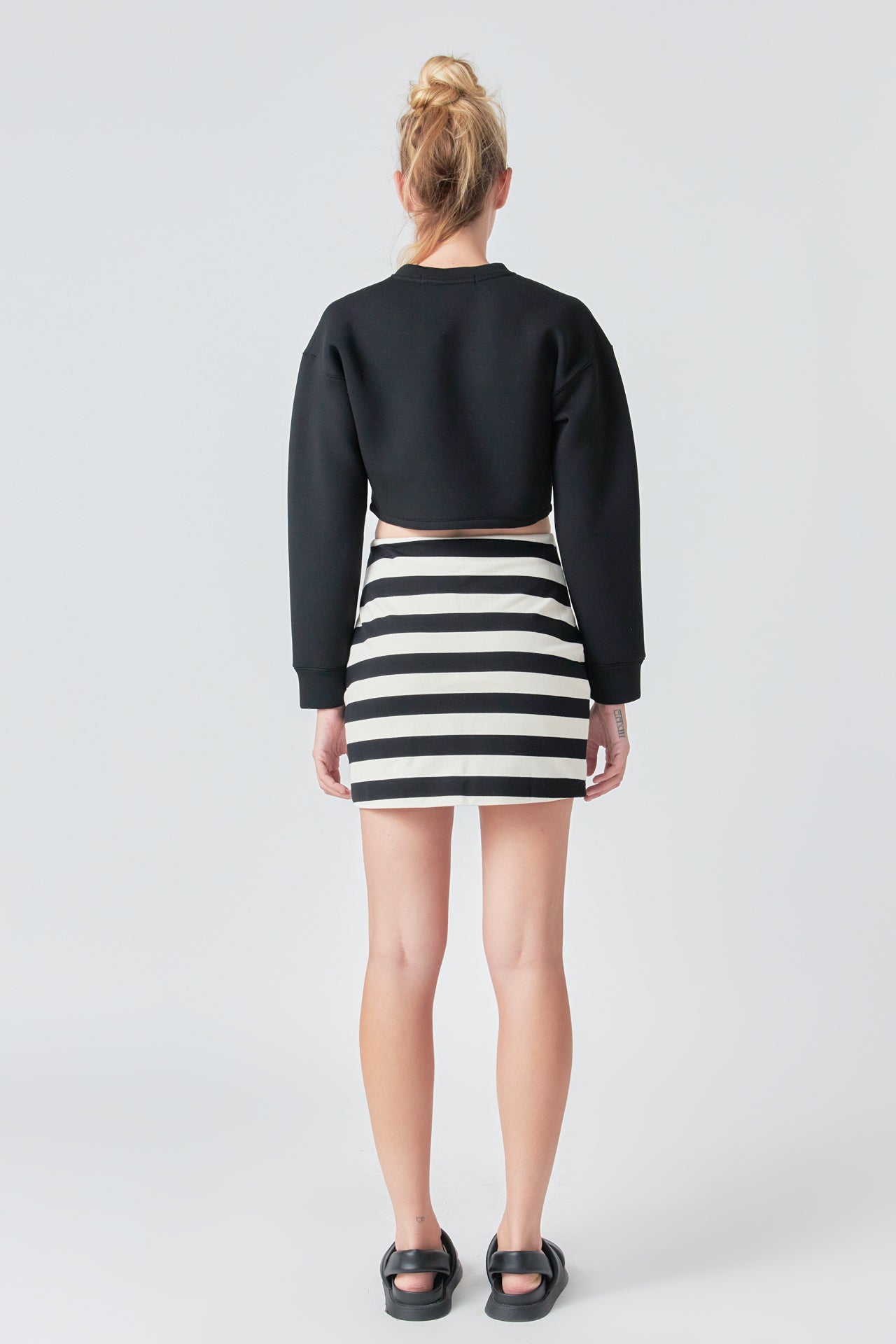 Stripe Terry Skirt