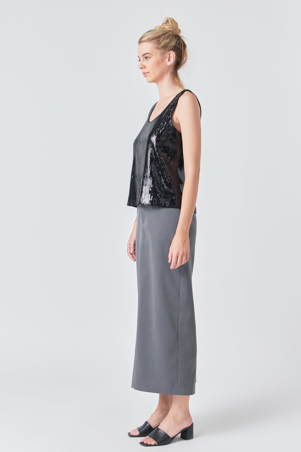 Sequin Sleeveless Top