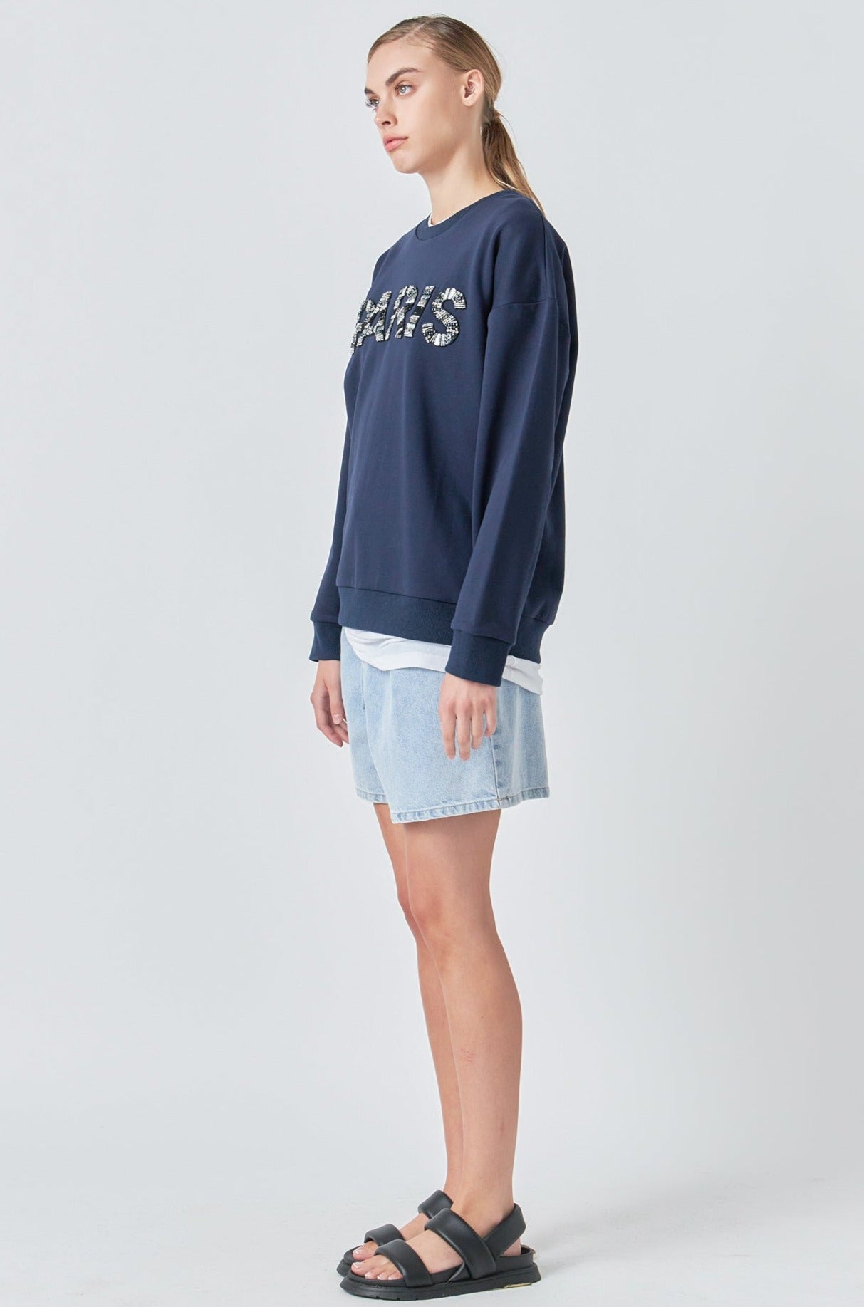 Sequin Letter Sweatshirt