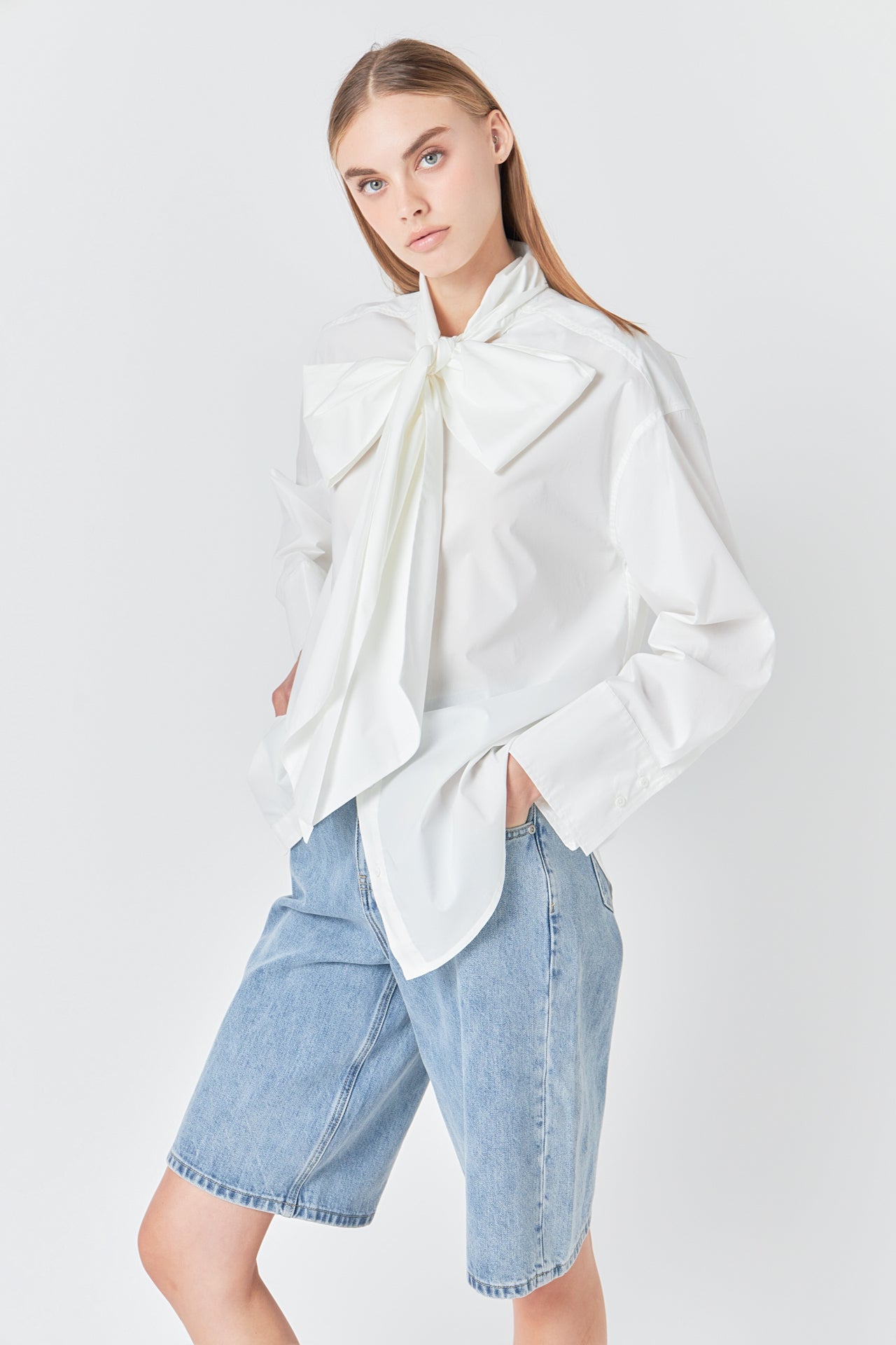 Bow Detailed Shirt