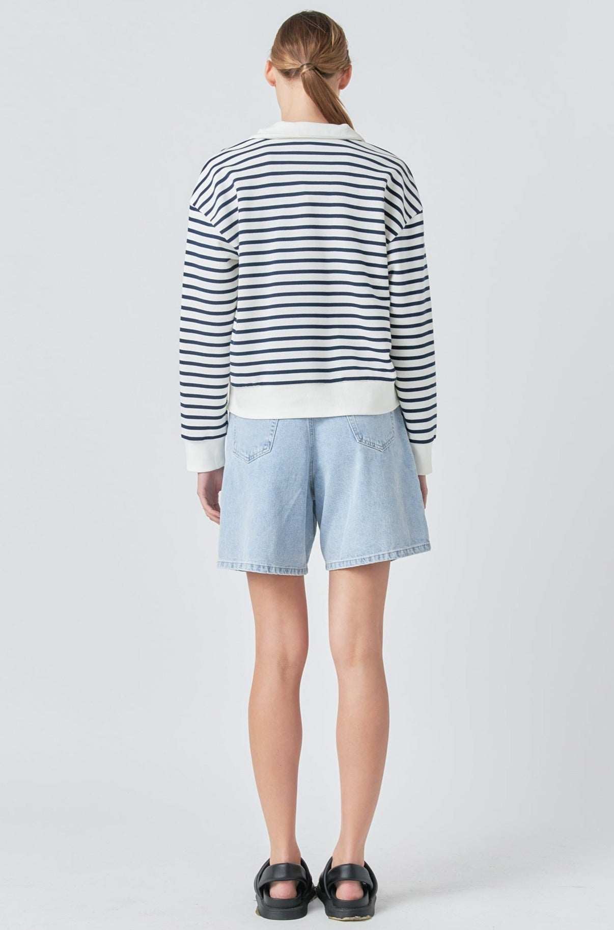 Stripe Terry Sweatshirt