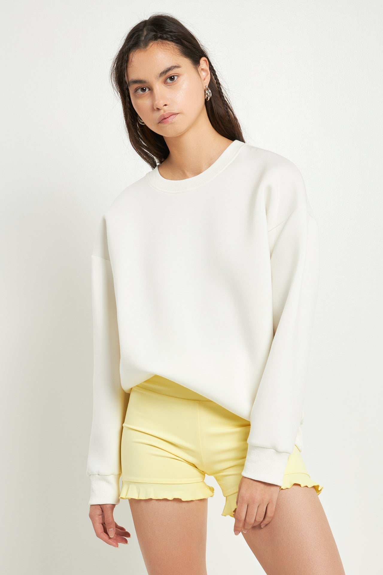 Biker Shorts with Ruffle