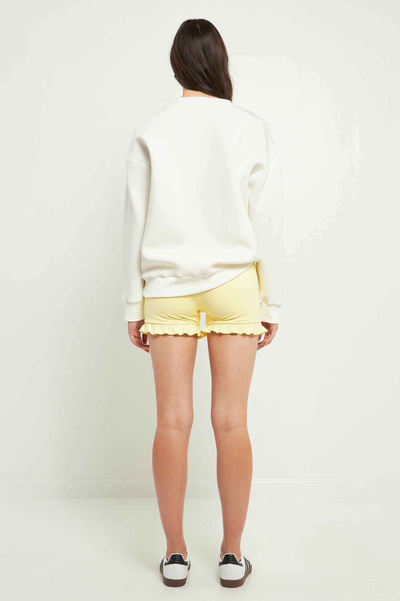 Biker Shorts with Ruffle