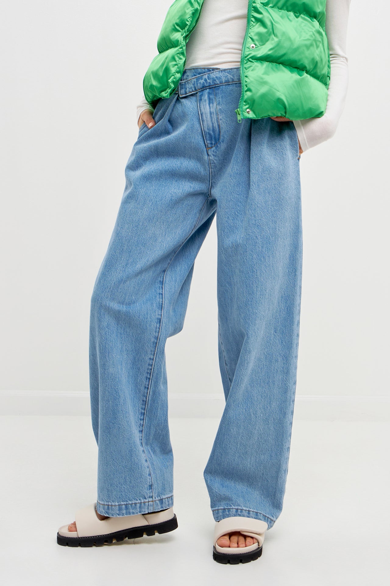 GREY LAB-Wrapped Detail Jean-JEANS available at Objectrare