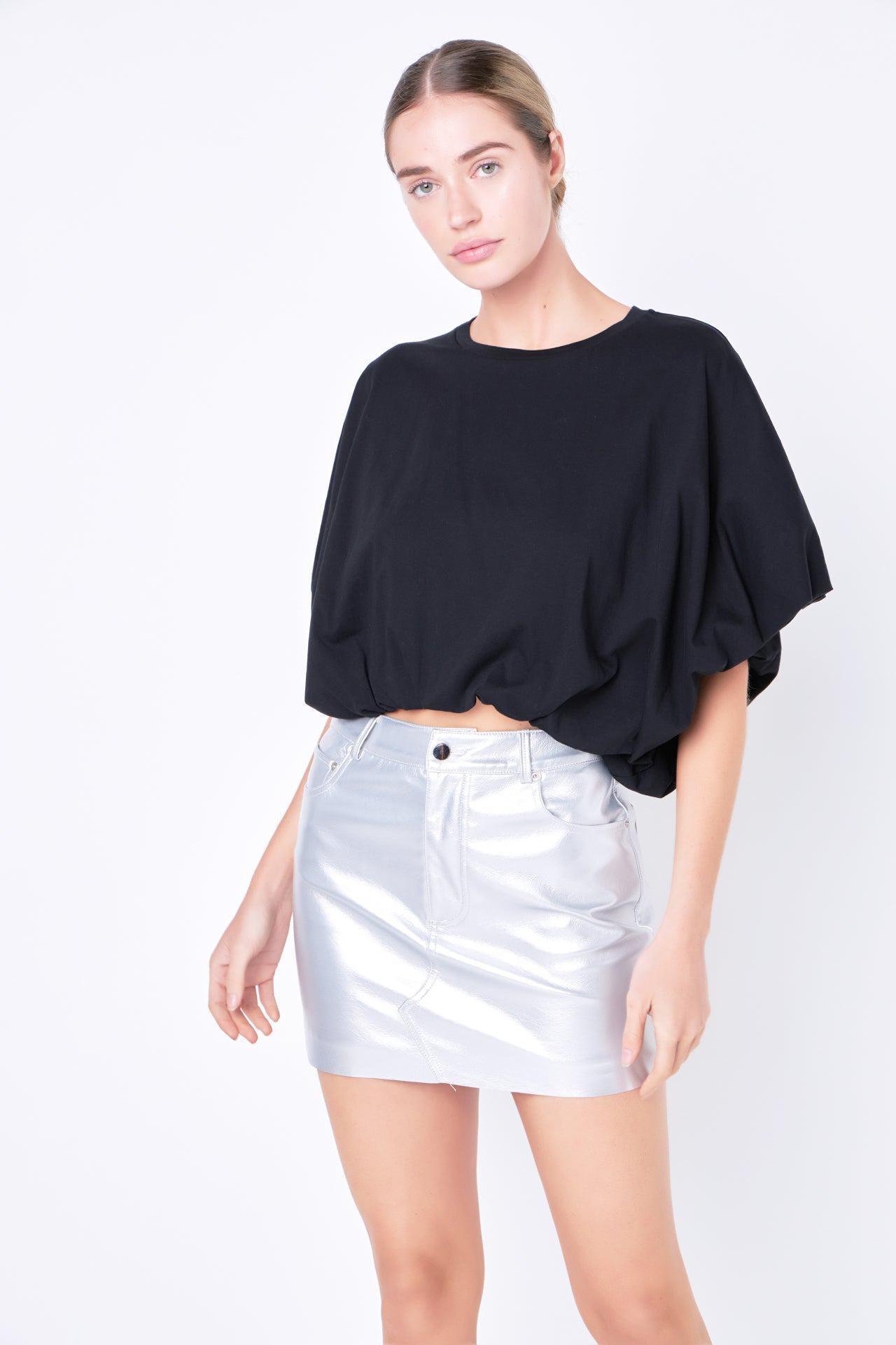 High-Low Cropped T-Shirt