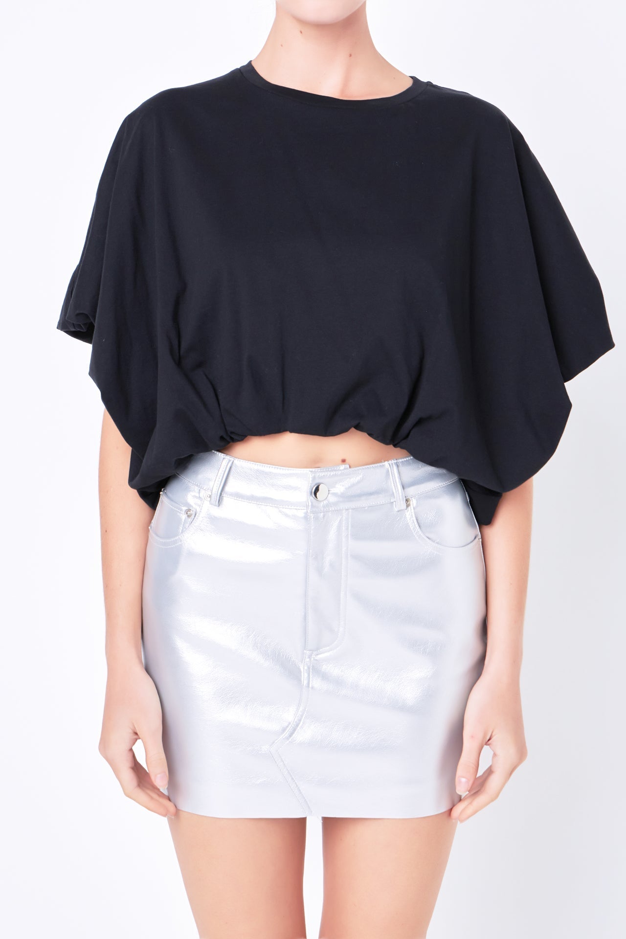 High-Low Cropped T-Shirt