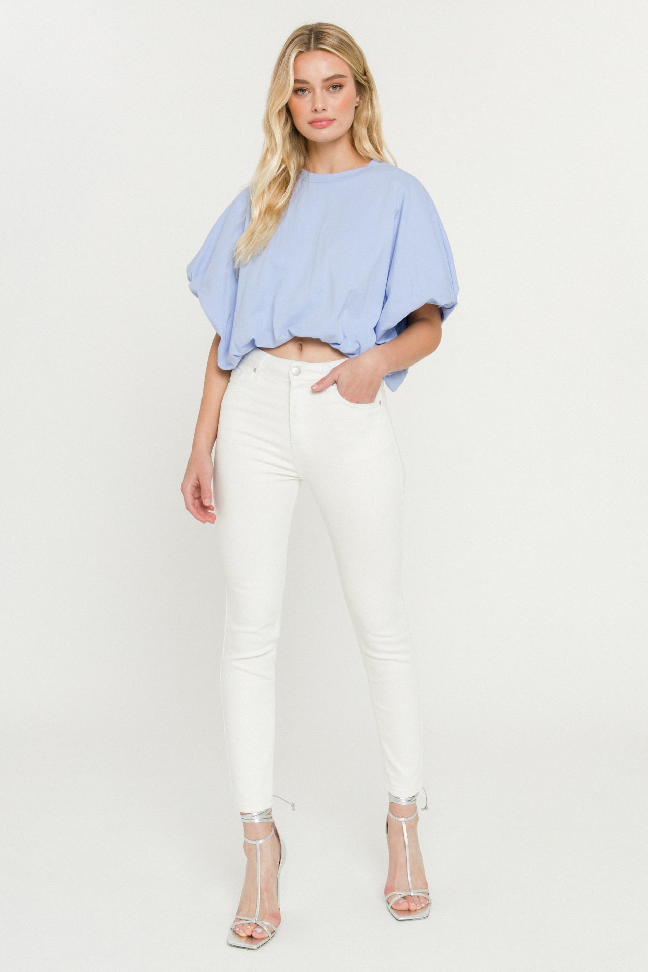 High-Low Cropped T-Shirt