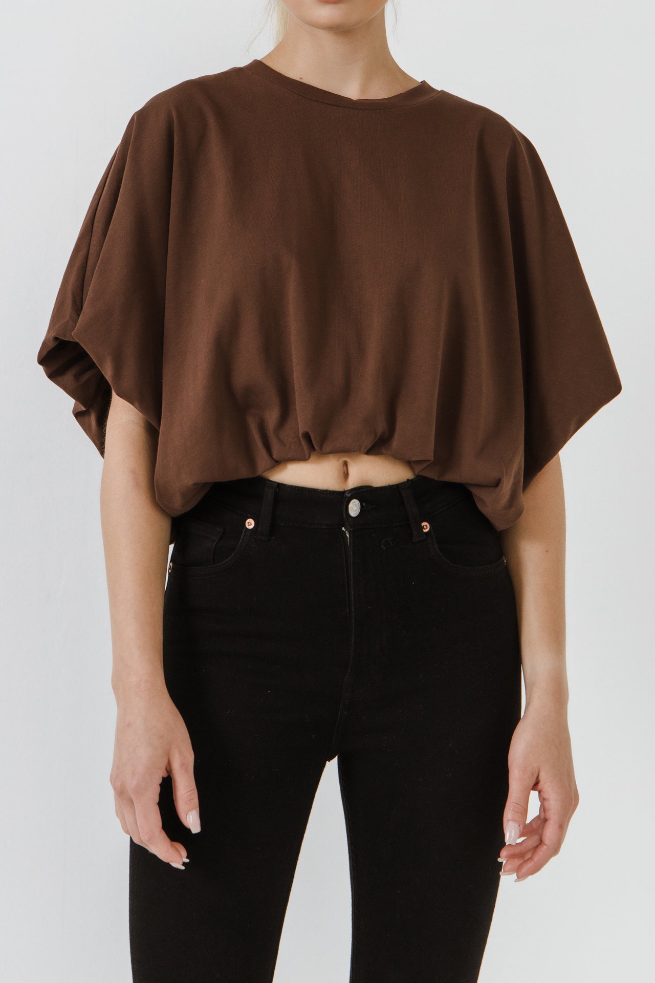 High-Low Cropped T-Shirt