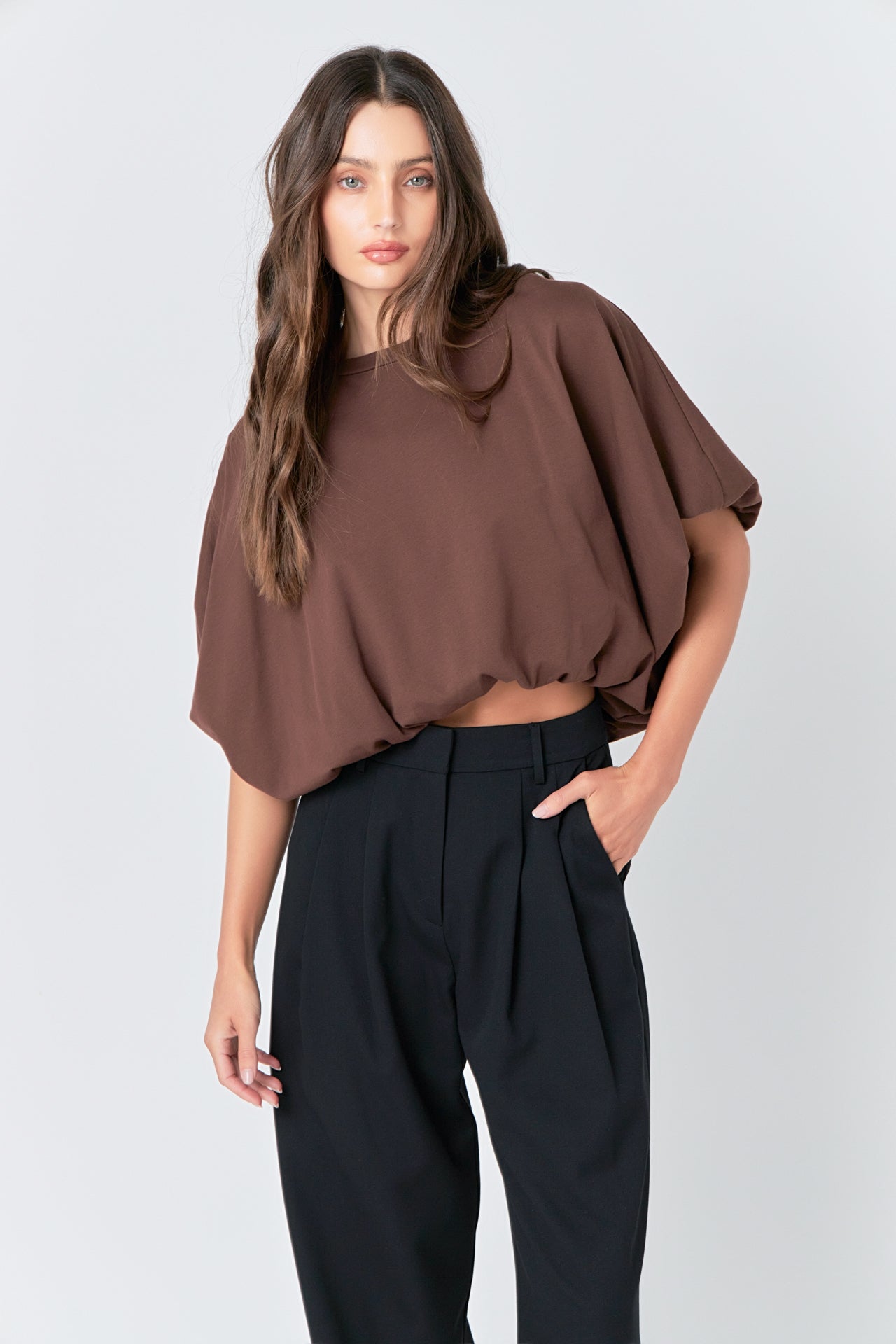 High-Low Cropped T-Shirt