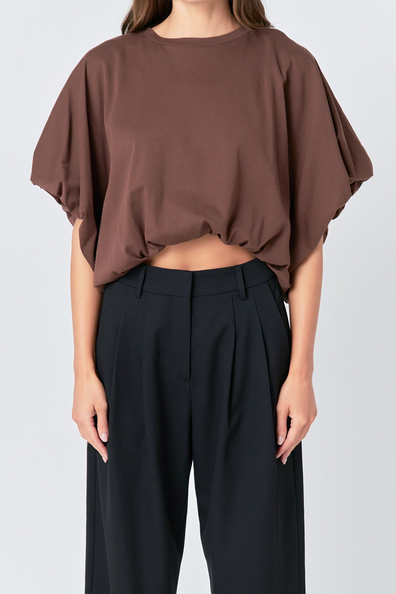 High-Low Cropped T-Shirt