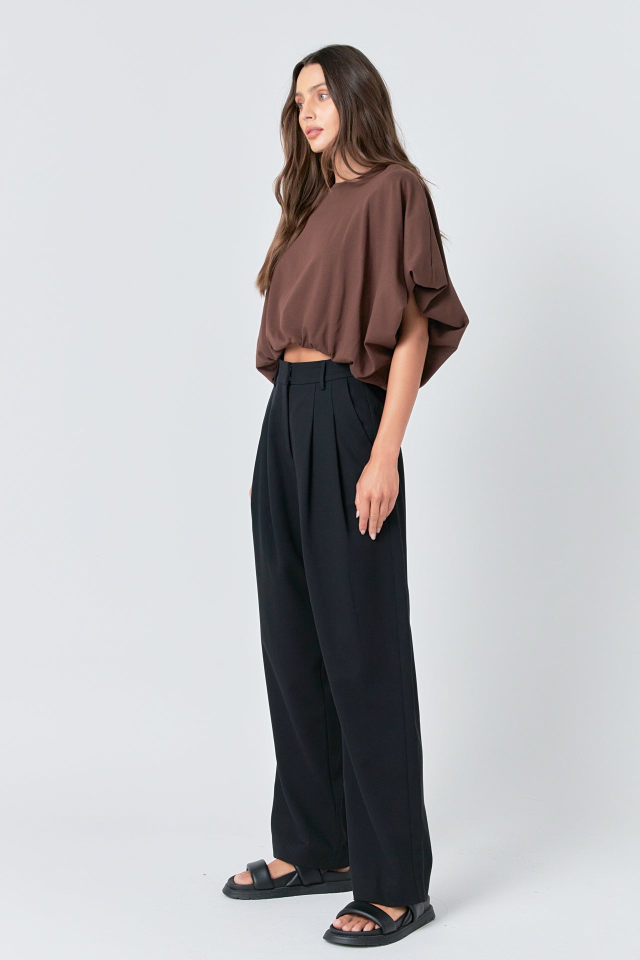 High-Low Cropped T-Shirt