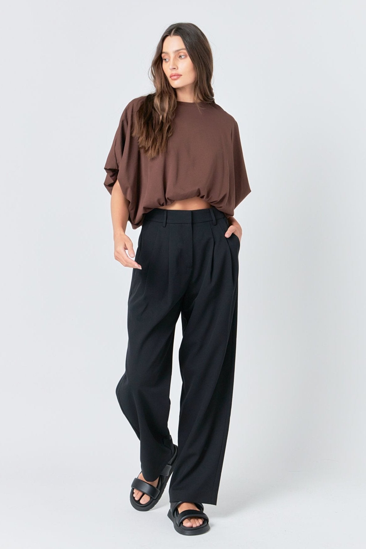 High-Low Cropped T-Shirt