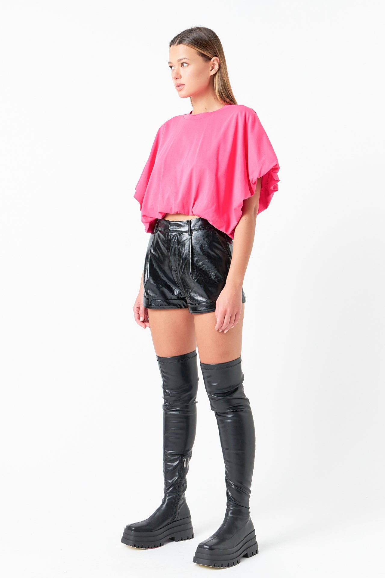 High-Low Cropped T-Shirt