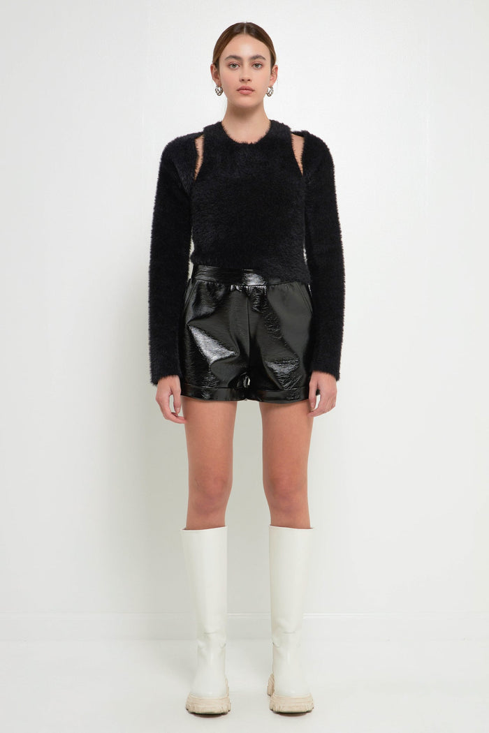 SWEATER TANK AND SHRUG SET