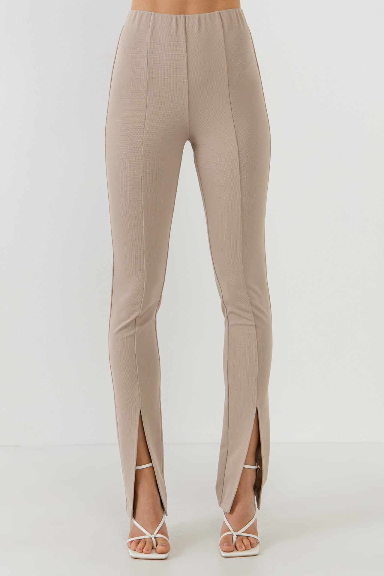 GREY LAB-Front Slit Flares-PANTS available at Objectrare