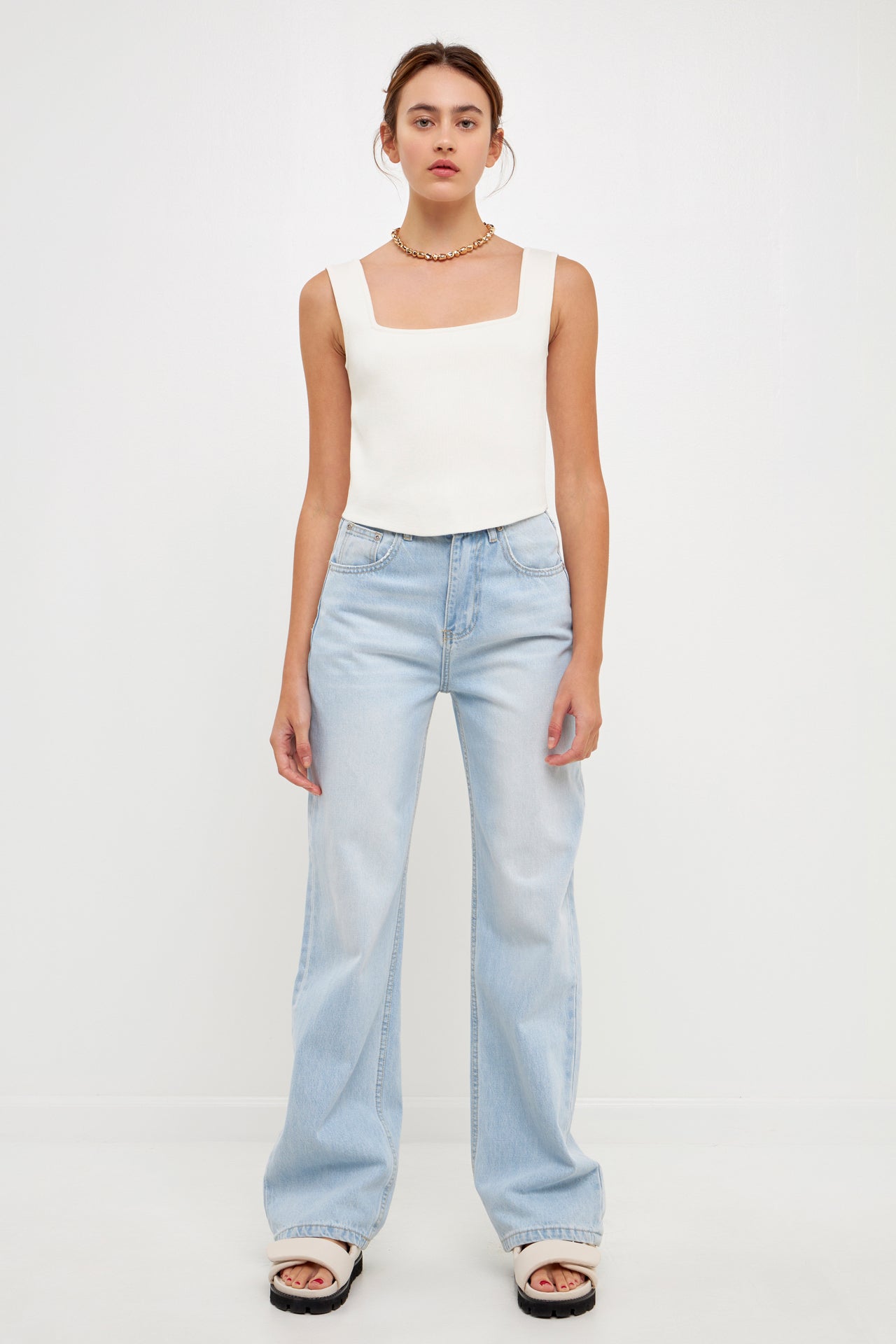 GREY LAB-High Waist Jeans-JEANS available at Objectrare
