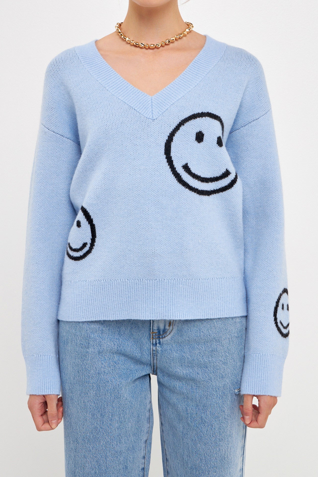 GREY LAB - Smile Long Sleeve Sweater - SWEATERS & KNITS available at Objectrare