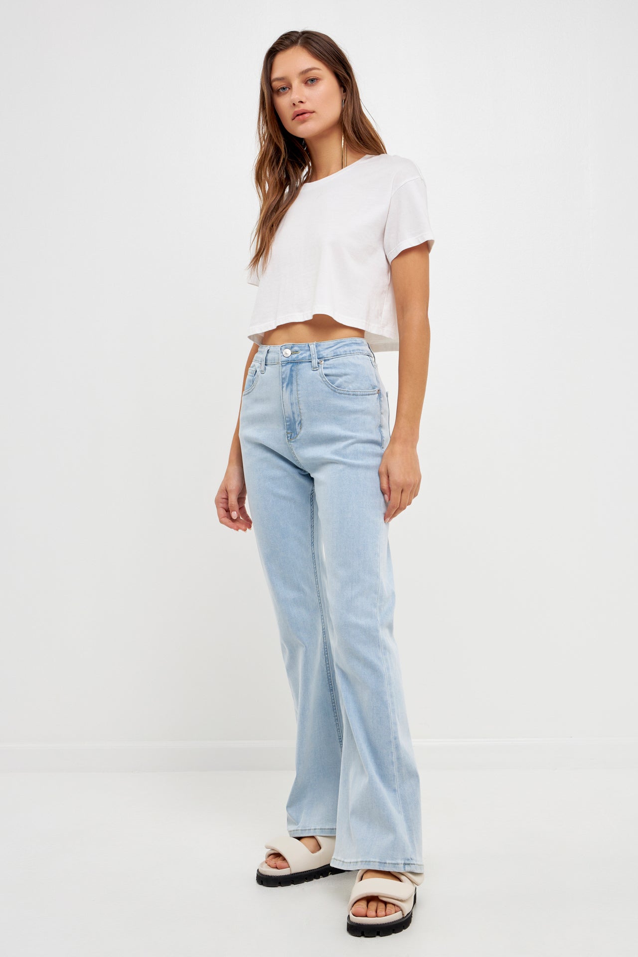 GREY LAB-Flare Jeans-JEANS available at Objectrare