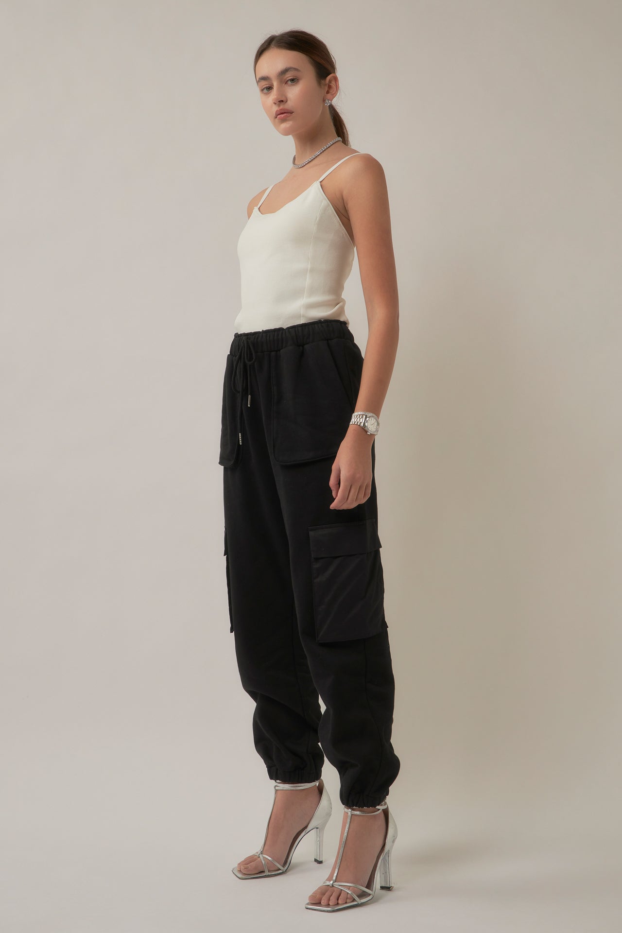 GREY LAB-Pockets Detail Loungewear Pants-PANTS available at Objectrare