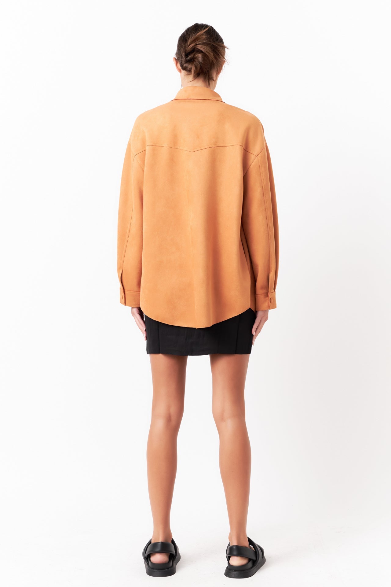 Oversized Suede Shirt