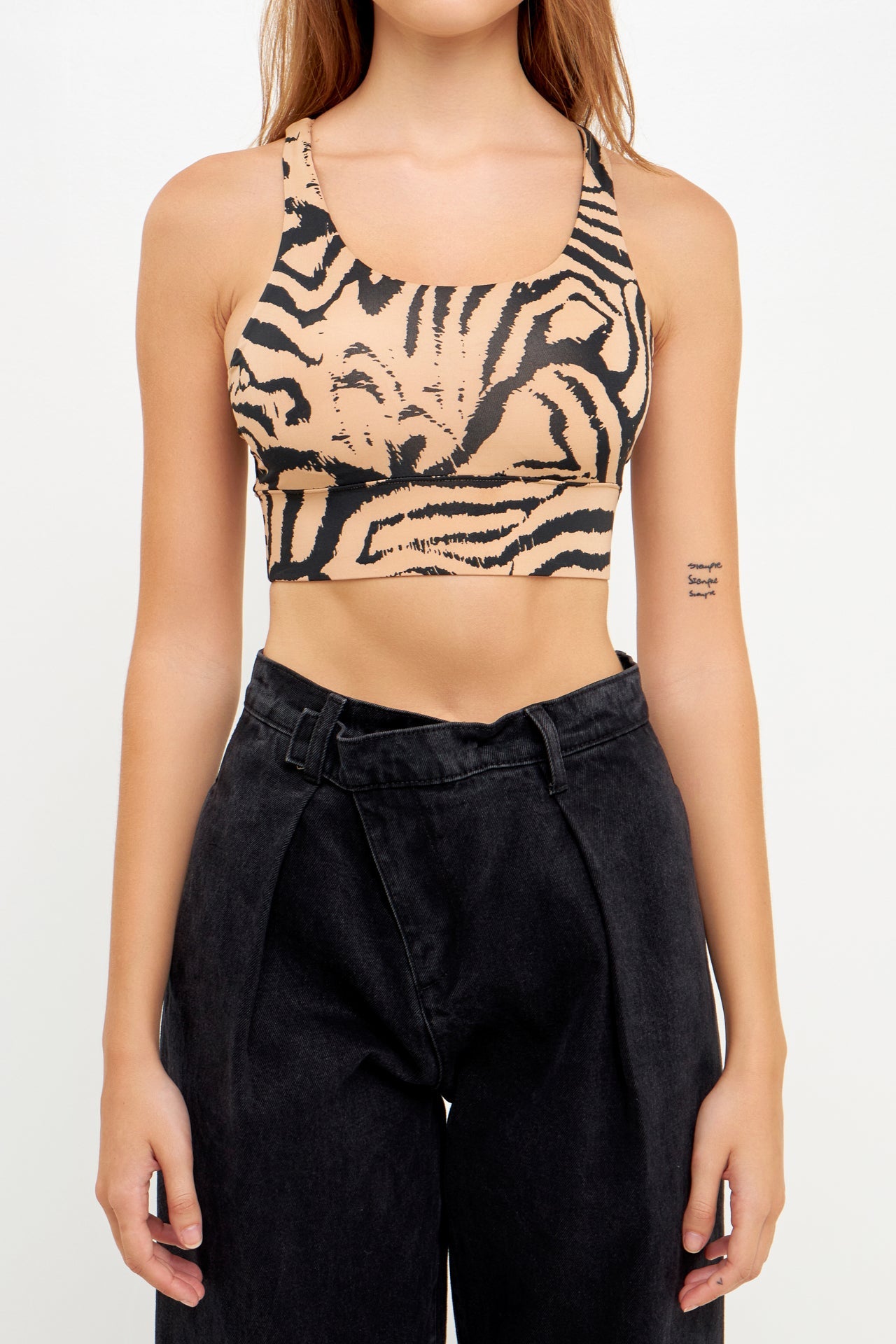 GREY LAB-Animal Print Top-TOPS available at Objectrare