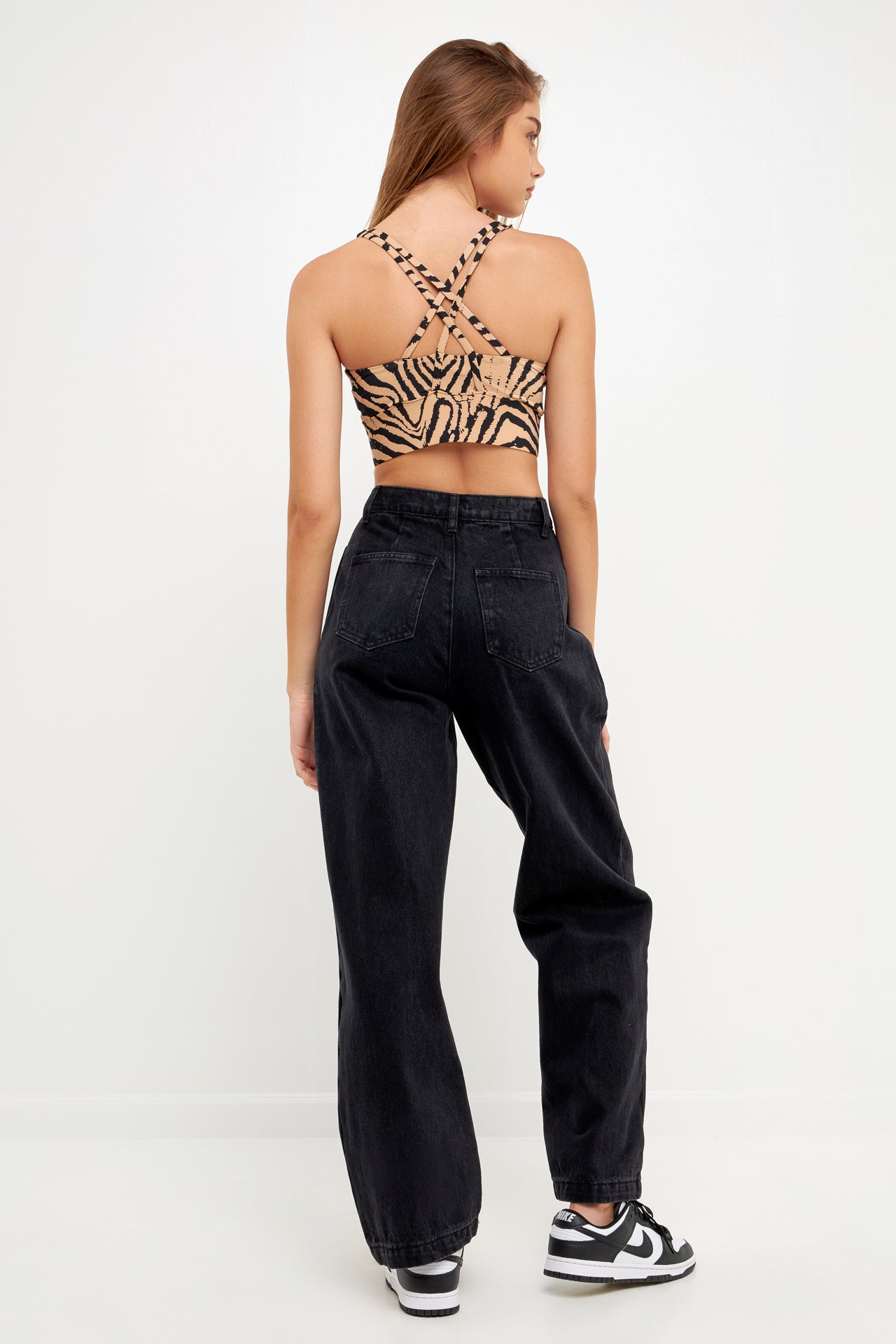GREY LAB-Animal Print Top-TOPS available at Objectrare