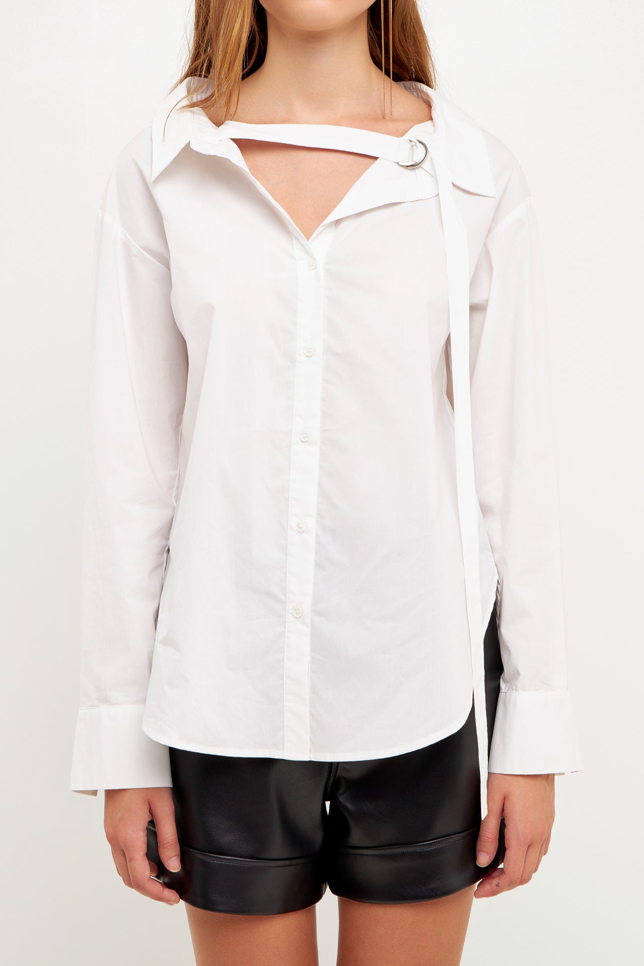GREY LAB-D-Ring Detailed Shirt-SHIRTS & BLOUSES available at Objectrare